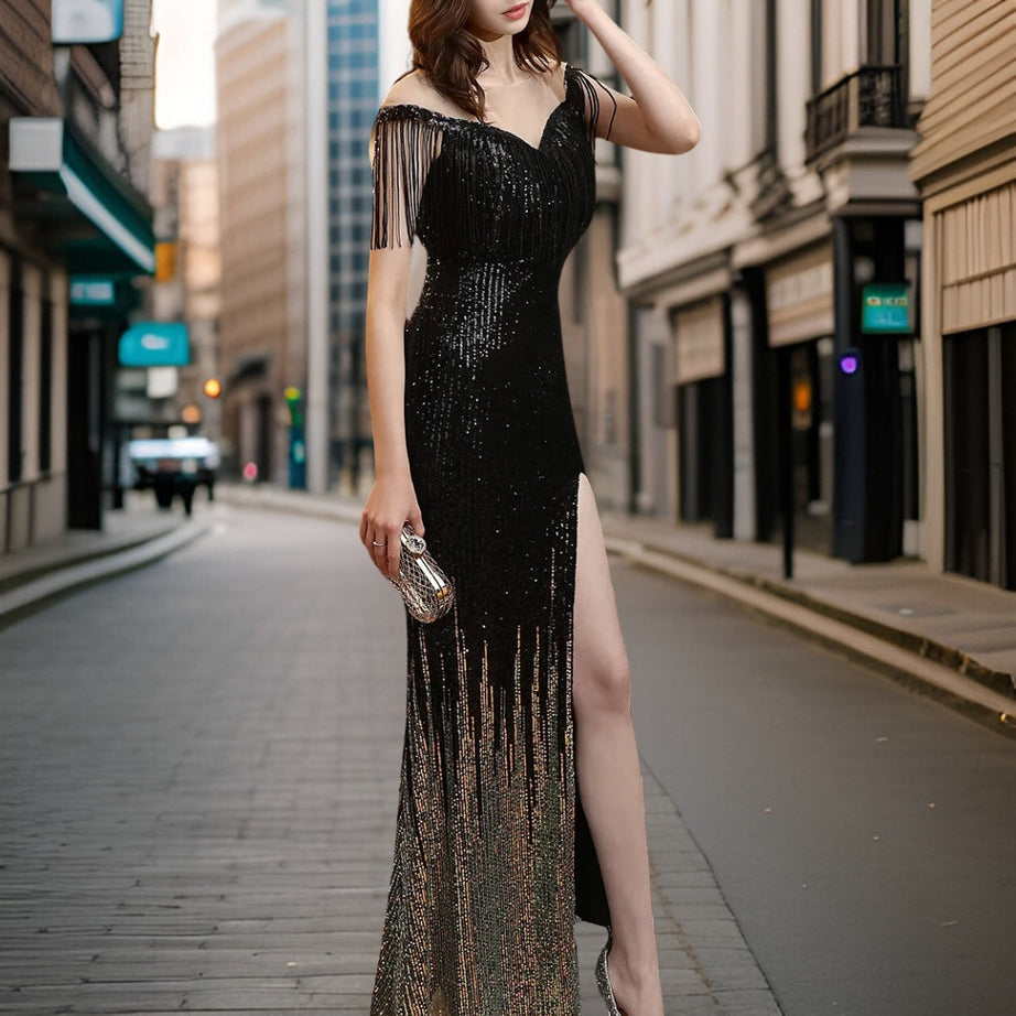 Ilva – Pailletten-Abendkleid