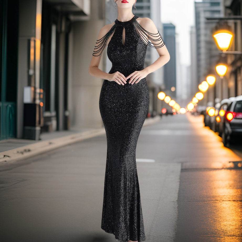 Loretta - Elegant Sequin Evening Dress