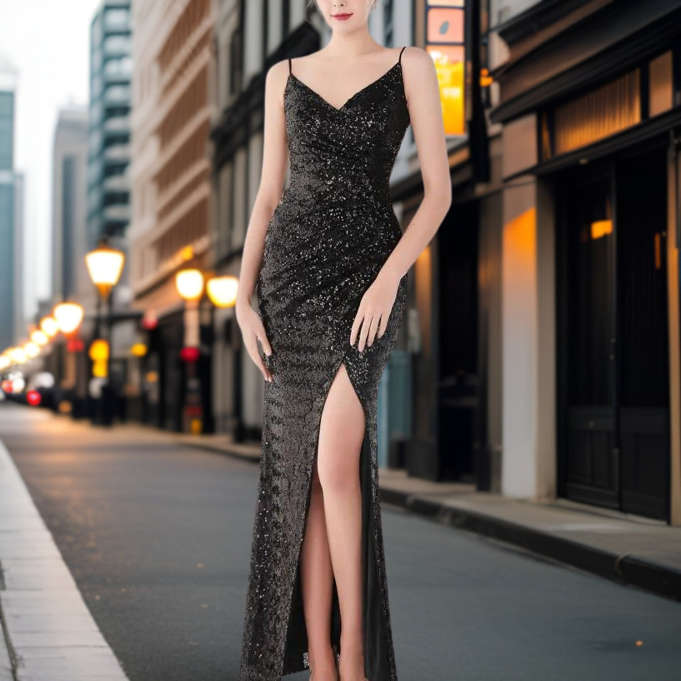 Teodora – Elegantes Abendkleid aus Nylon