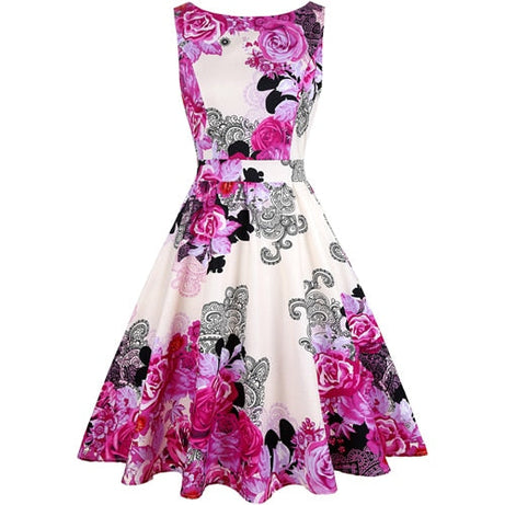 Pink and White Vintage Dress