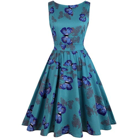 Vintage Blue Butterflies Dress