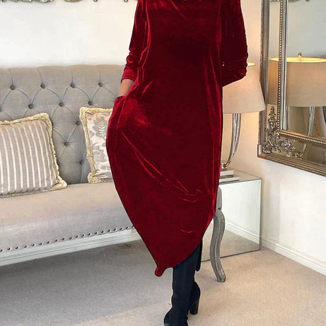 JAZZ - Velvet evening dress with pockets