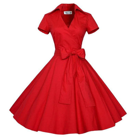 Robe vintage Rouge Rétro 50's