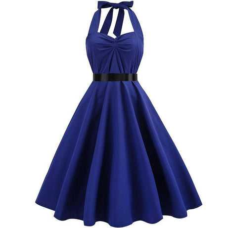 Robe vintage Bleue Marine Chic Rétro 50's