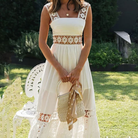 Flowing Floral Bohemian Wedding Dress - Clarence