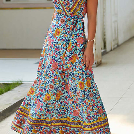 Long Bohemian Effect Dress - Gigi