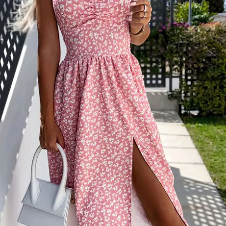 Robe Rose Bohème Chic - Irma