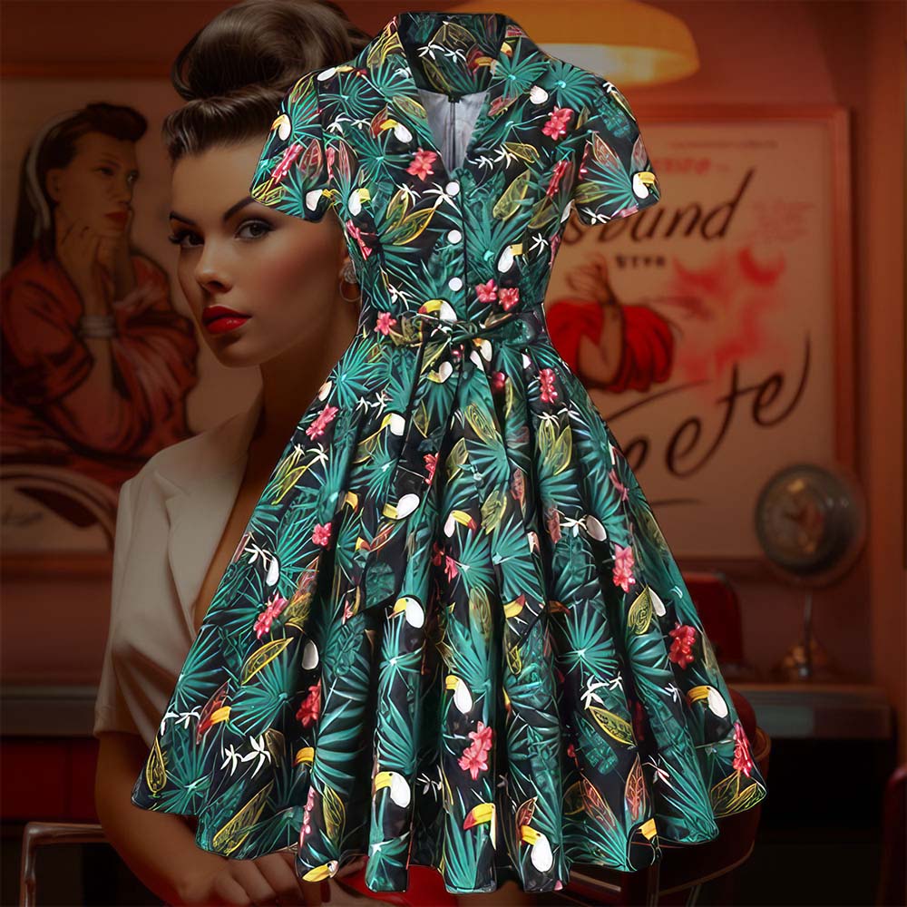 Collectif tropical dress hotsell