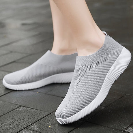 Chaussures plates respirantes et élastiques pour femmes - Sprays