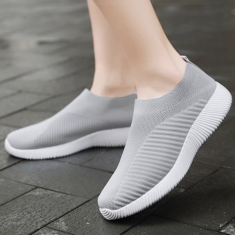 Breathable and elastic flat shoes for women - Sprays