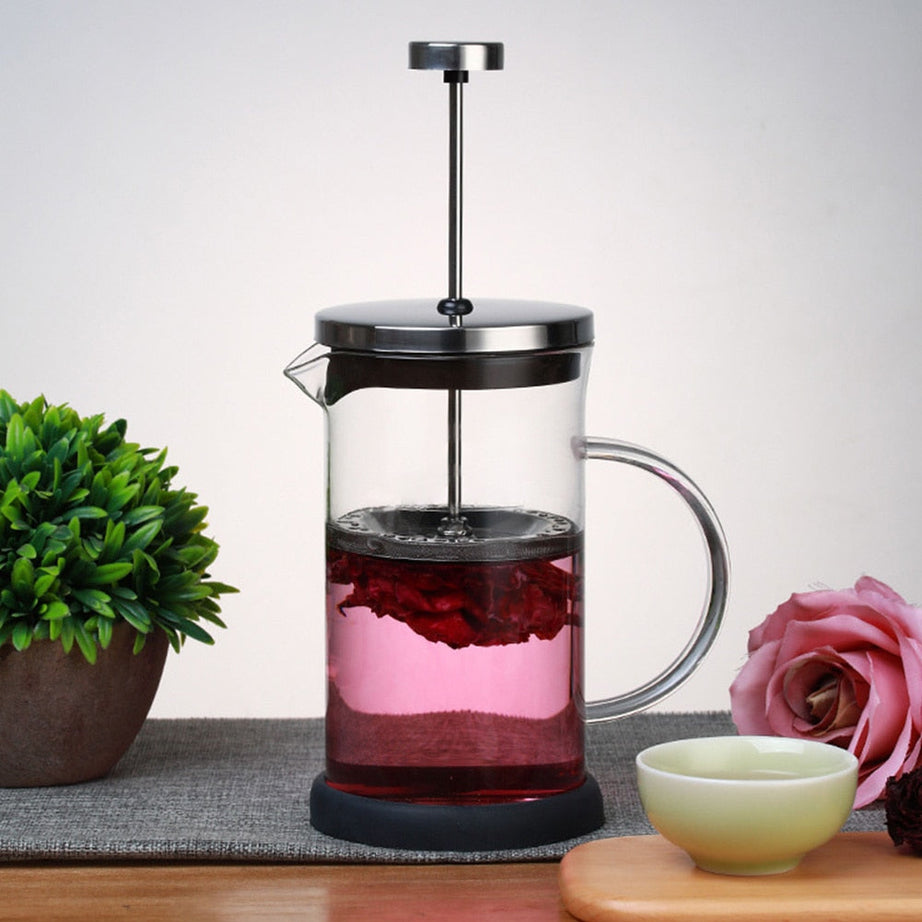 Manuelle Glas-French-Press-Kaffeemaschine 600 ml