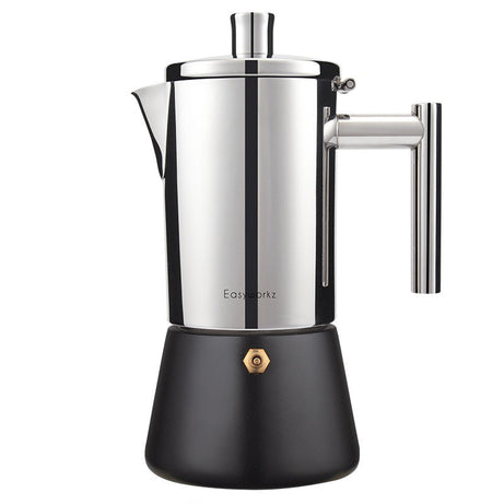 Cafetière italienne en acier inoxydable à induction 200 ml/500 ml