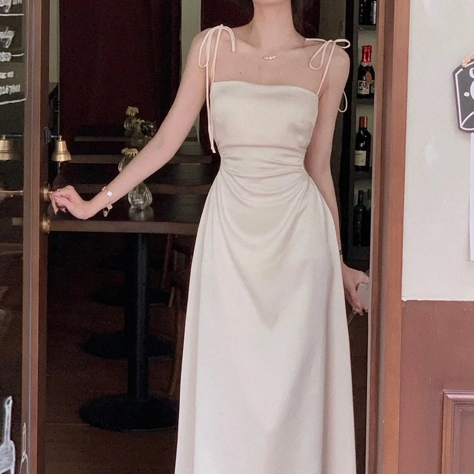 Satin Midi Dresses for Women