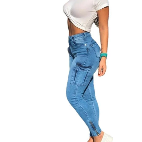 Jean crayon taille haute pour femme Gylli