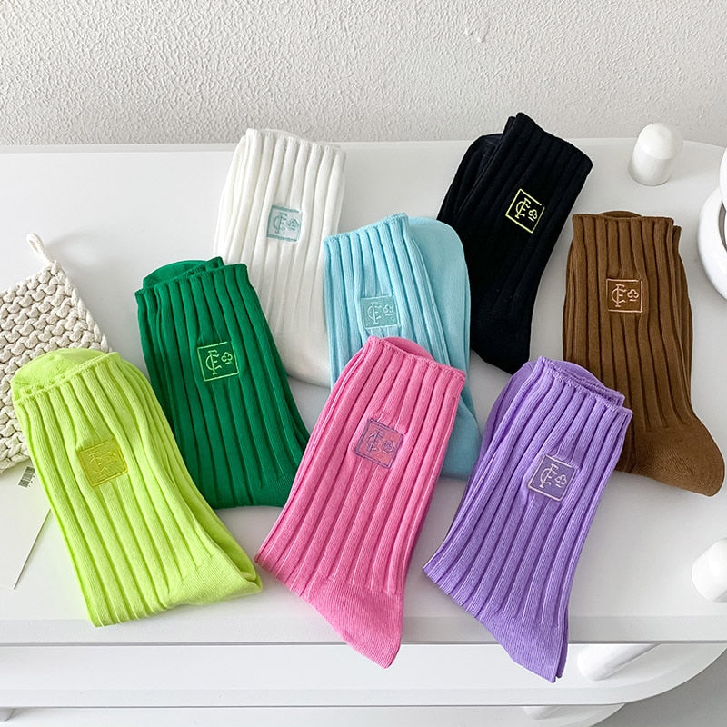 Lange, weiche gestreifte Socken für Damen Viviana