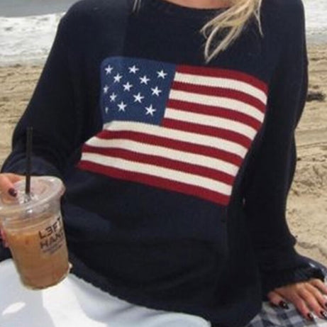 Women's Long Sleeve Aesthetic Knit Sweater