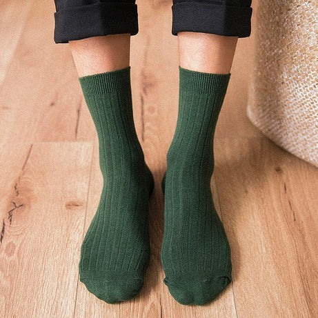 Chaussettes hautes rayées homme Caleb