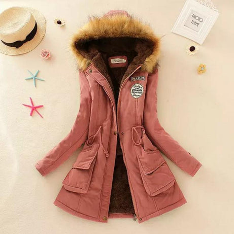 Women's Hooded Cotton Fleece Parkas