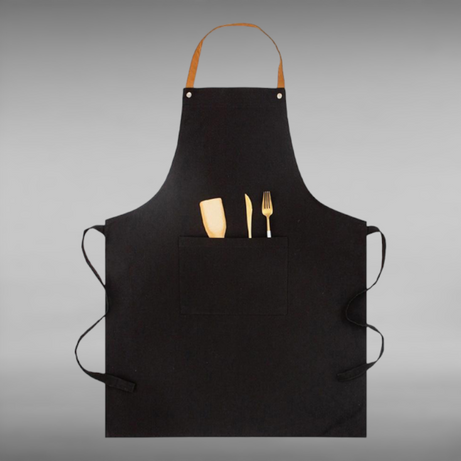 Black Men's Kitchen Apron