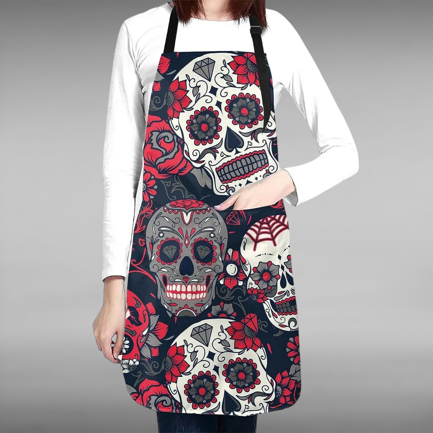 Skull Women's Kitchen Apron