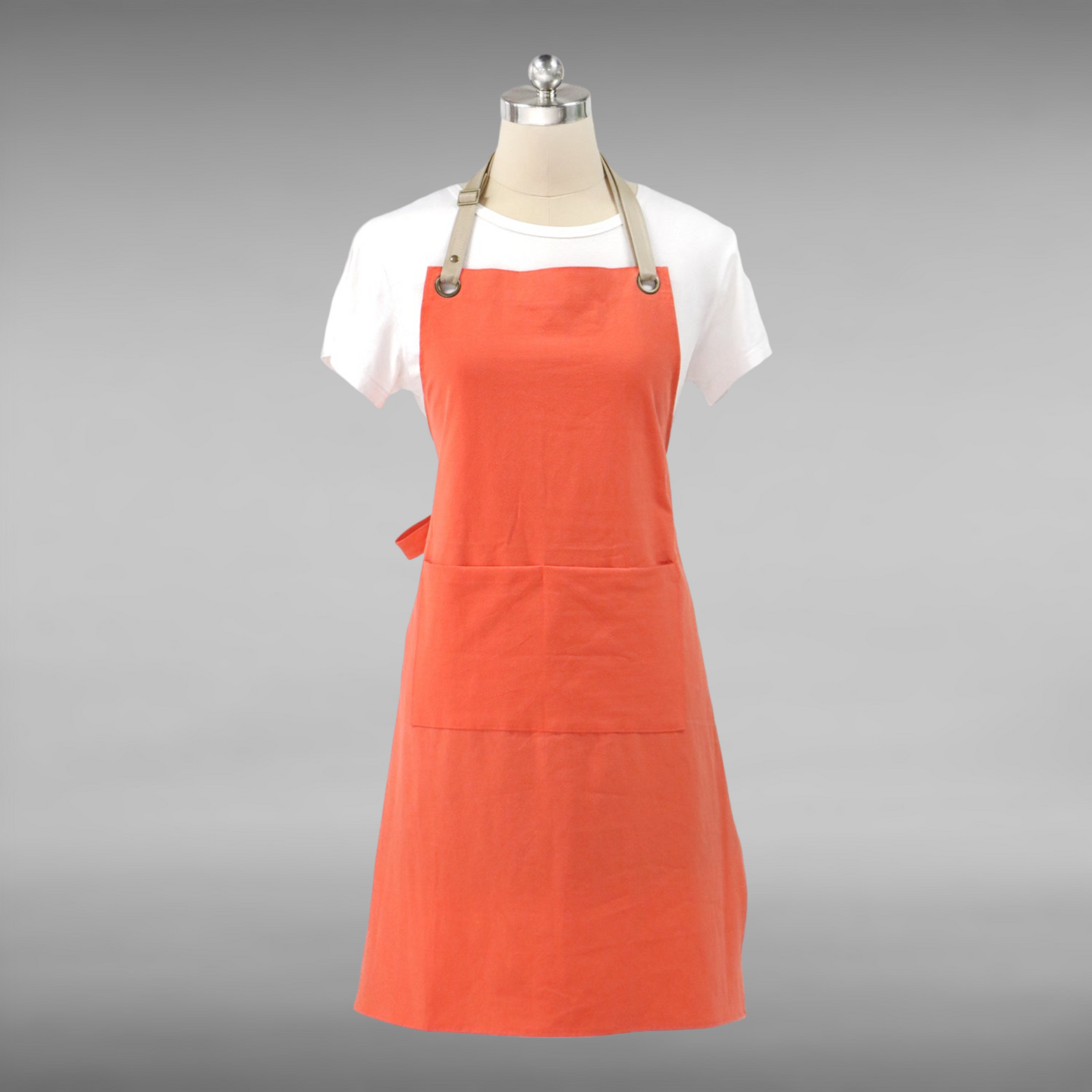 Orange Women's Kitchen Apron