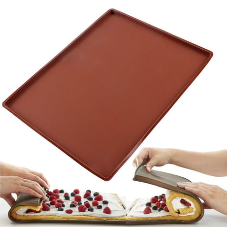 Non-Stick Oven Baking Mat with Edges (Silicone)