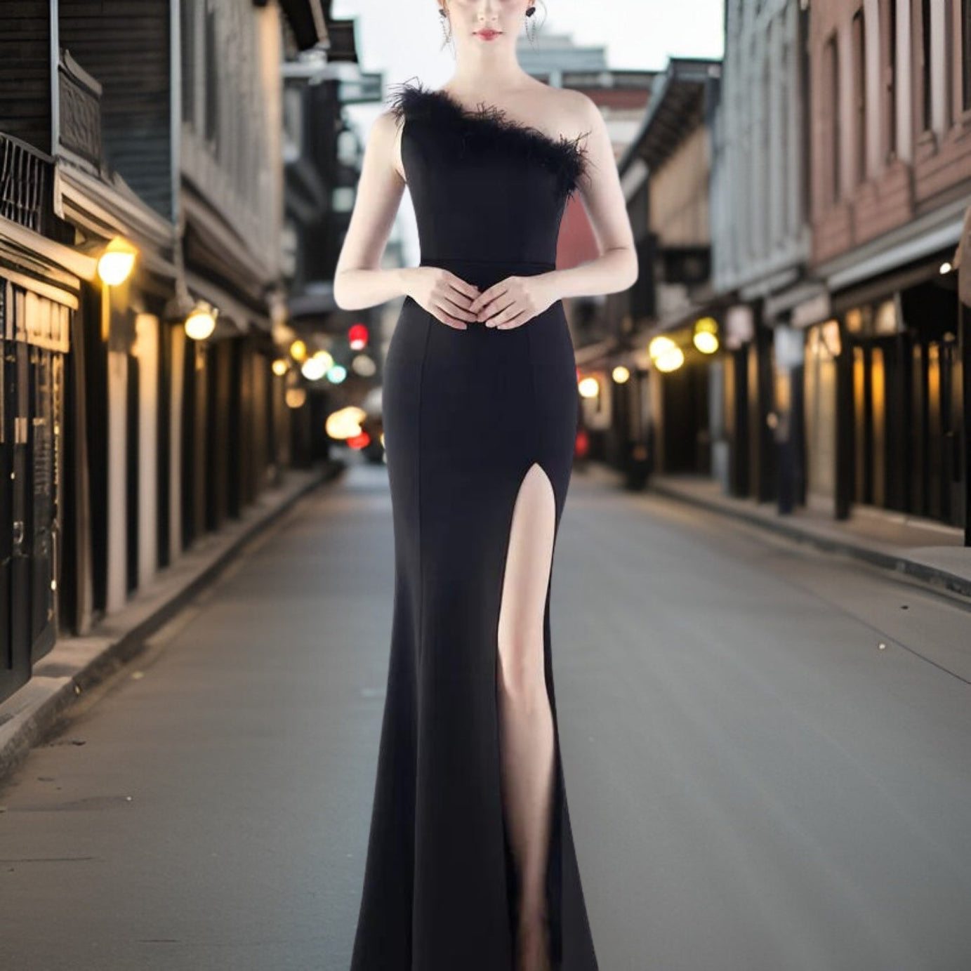 Nicoletta - Exquisite Satin Evening Dress