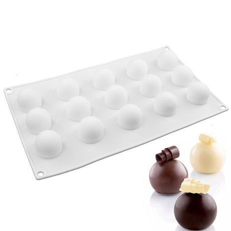 Professional silicone mold for creating chocolate balls