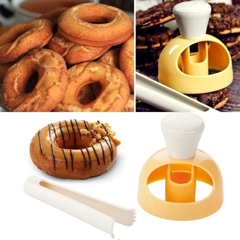 Donut mold (8cm diameter) with tongs