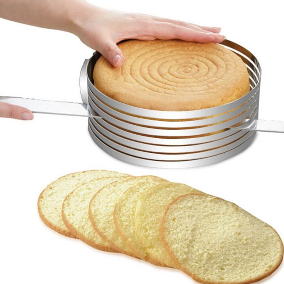 Moule / Trancheuse de génoise - Accessoire 2-en-1 - Cercle à pâtisserie