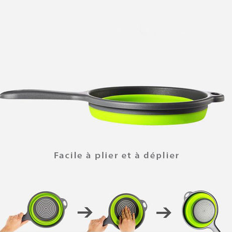 Passoire en silicone rétractable (pliable)