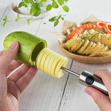 Leeres spiralförmiges Zucchini-Utensil – INOX