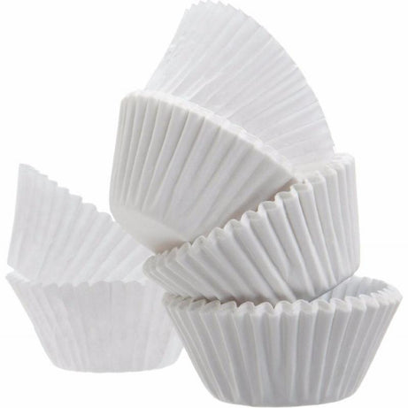 Lot x 100 Cupcake and Muffin Cases - Colors: White, brown, turquoise blue or pink