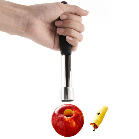 Utensil for coring apples, fruits and vegetables