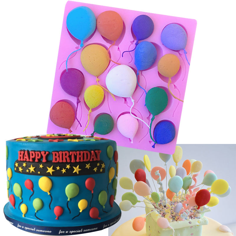 Silicone Balloon Mold for Birthday Cake Decoration