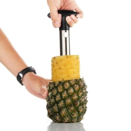 Pineapple Peeler - Cores and slices pineapple quickly