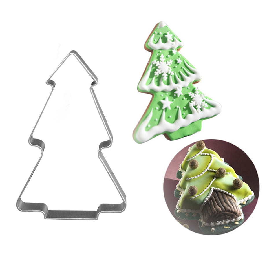 Stainless steel Christmas tree cookie cutter