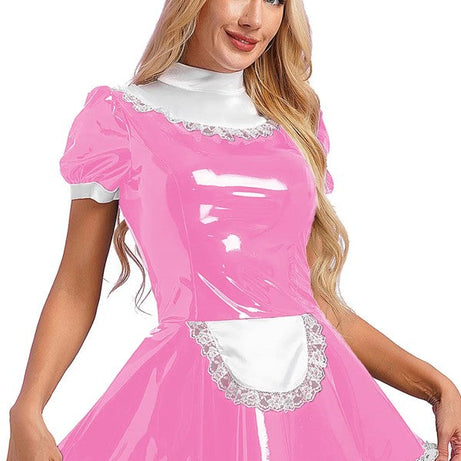 Robe en Latex Rose