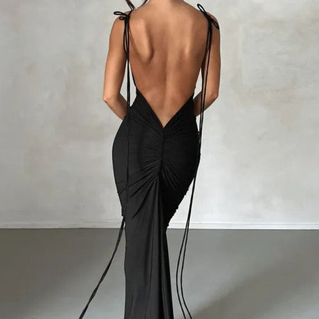 Women's Long Backless Evening Dress