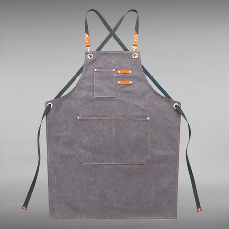 Grey Men's Kitchen Apron