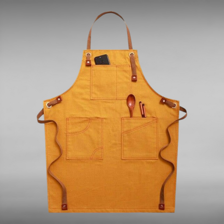 Tablier de Cuisine Femme Jaune