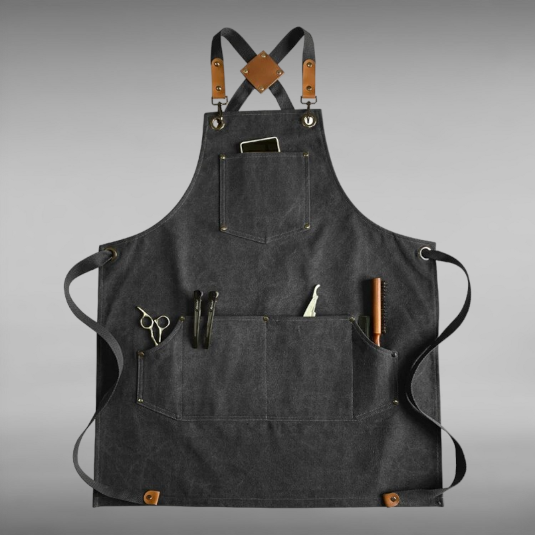 Black Women's Kitchen Apron