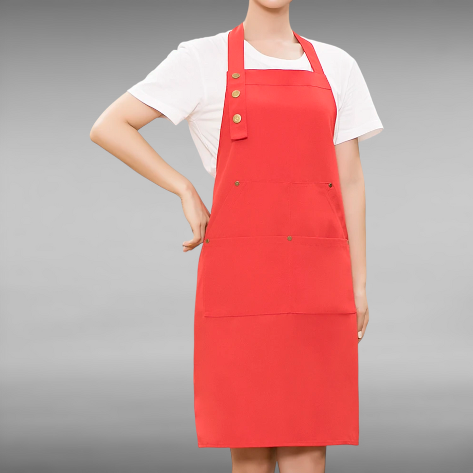 Red Women's Kitchen Apron