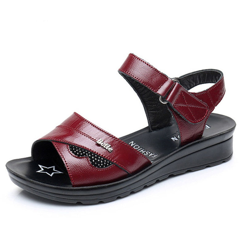 Orthopädische Damen-Sandalen aus Rindsleder